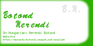 botond merendi business card